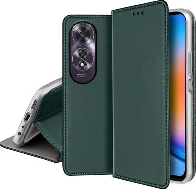 Obrázek produktu pro KOŽENÉ POUZDRO pro Oppo A60 4G MAGNETICKÉ POUZDRO TOKRA SKLO 9H