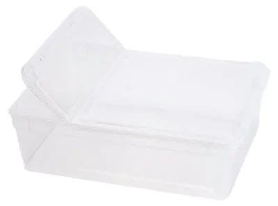 Image de Récipient transparent Braplast avec aération, 3 L, 24,5 x 18,5 x 7,5 cm, 1 pièce