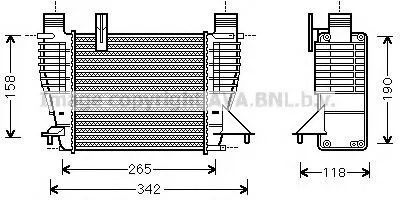 Produktbild von PRASCO DNA4356 Ladeluftkühler LLK für NISSAN JUKE (F15) Turbo Intercooler