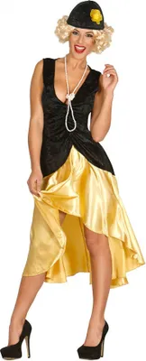 Produktbild von goldenes 20er Jahre Charleston Kleid für Damen Gr. M und L, Größe:M