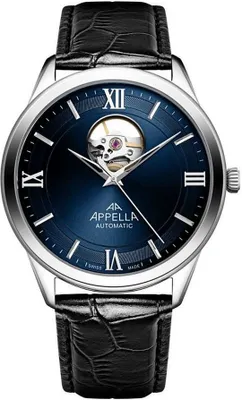 Produktbild von Appella Herrenuhr Classic Open Heart Automatikuhr Appella-L70014.5265OA