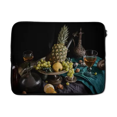 Produktbild von MuchoWow® Laptop Hülle 15 Zoll Obst - Wein - Stilleben Laptoptasche - Laptoptasche - Sleeve - Rundum-Schutz