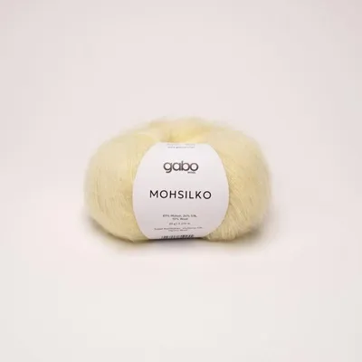 Produktbild von GABO Wool Mohsilko 4119 Sorbet Zitron – weiches, feines Strick- und Häkelgarn
