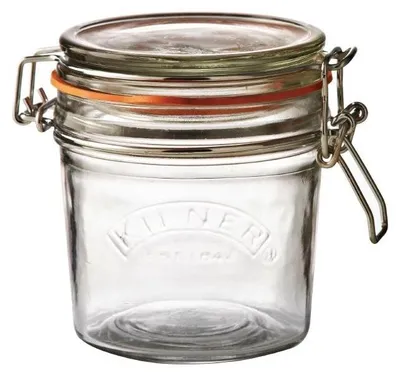 Image de Bocal à conserves avec clip en verre - Kilner 350 ml
