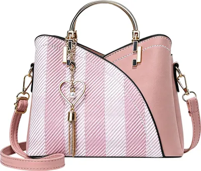 Produktbild von STILVORA Handtaschen, Große Damen Farbblock Umhängetasche, Modische Schultertasche mit viel Stauraum für Alltag & Shopping, Rosa