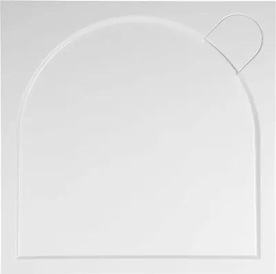 Produktbild von Gelco LARCA Gussmarmor-Duschwanne, Quadrat 80x80cm