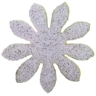 100x Marrite 30 mm, Glitterfilz, weiß, 18 x 12 x 5 cm