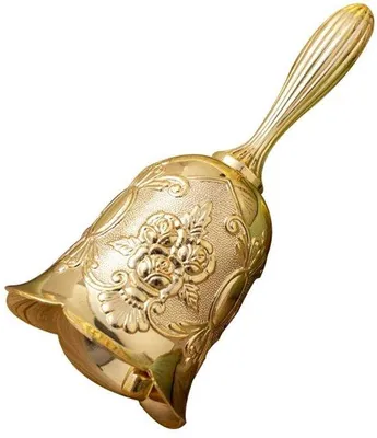 Produktbild von Handglocke - Serviceglocke - Ideal für Dinner und Schule - Dekorative Glocke - Weihnachten - Unparfümiert - Für Jedermann