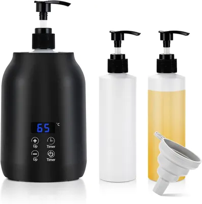 Productafbeelding van Professionele massageolieverwarmer voor spa's, zwarte uitvoering, model 403, geschikt voor de EU-markt