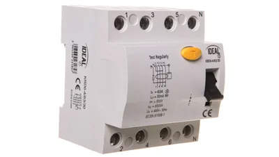 Obrázek produktu pro RCD 4P 63A 0,03A typ AC KRD6-4/63/30 23185