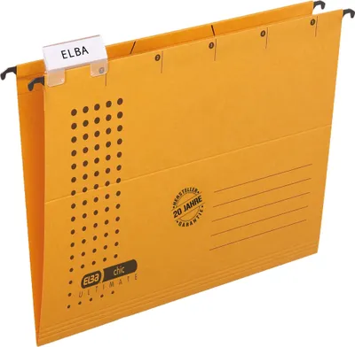 Image de Elba 100552087 Dossier suspendu chic - carton (RC), 230 g/qm, A4, jaune