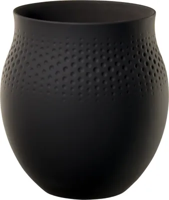 Obrázek produktu pro Villeroy & Boch 10-1682-5511, Váza ve tvaru sklenice, Porcelán, Černá, 175 mm, 2,455 l, 165 mm