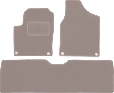 Obrázok produktu pre Velurové koberčeky do auta pre Volkswagen Sharan I minivan (1995-2010) - béžové LUX koberčeky (3 kusy)