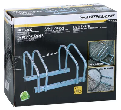 Obrázek produktu pro Podlahový/nástěnný nosič kol DUNLOP, pro 2 kola