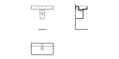 Produktbild von Ideal Standard Waschtisch STRADA II 1 Hahnloch 800 x 430 x 170 mm weiß