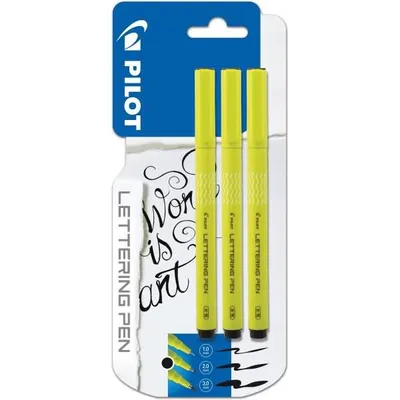 Produktbild von Faserschreiber Lettering Pen schwarz Blister mit 3 Stück