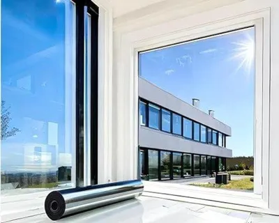 Produktbild von Famanu Fensterfolie mit Spiegeleffekt - 60 x 400 cm/ Silber (statische Haftung)