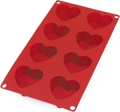 Image de Moule en silicone pour 6 cœurs, Lékué
