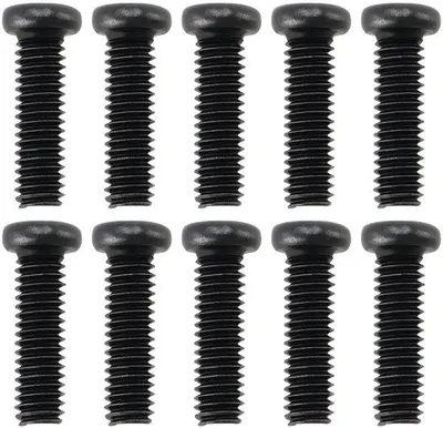 Produktbild von TV-Schrauben-Set - Vervangingsschrauben für TV-Möbel - Schwarz - M4 x 14 mm - 10 Stück
