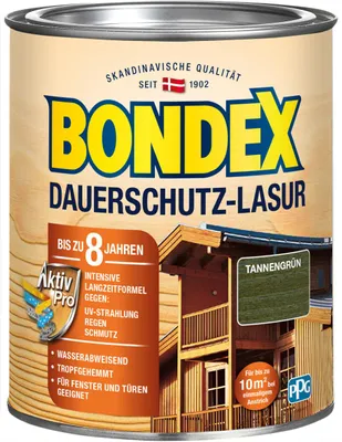 Produktbild von Bondex Dauerschutz Lasur 750 ml tannengrün