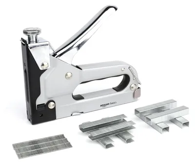 Productafbeelding van A. Basis: Duurzame handtacker, 3-in-1 nietpistool met 600 nietjes