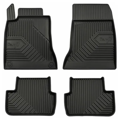 Produktbild von Gummi-Fußmatten für Mercedes-Benz CLA X217 2013-2019 – 4-tlg, Schwarz, passgenau