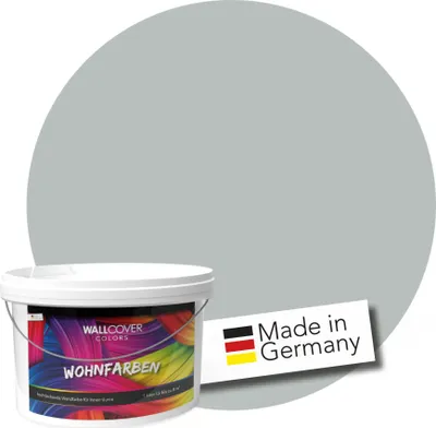 Produktbild von WALLCOVER Wandfarbe Grau Graphite Storm Hochdeckend Klasse 1 Matt 2,5L für 20 m²