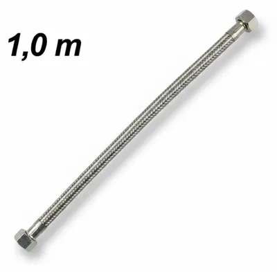 Produktbild von Panzerschlauch Flexschlauch Edelstahl 1,0 M 3/8' IG Lebensmittelecht DVGW