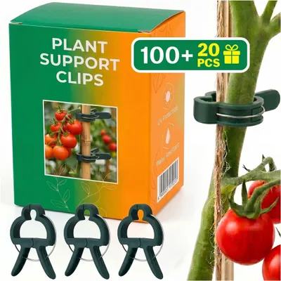Obrázek produktu pro Sponky Na Rostliny, Klipy Na Rajčata, Stonky A Květy, Sponky 100+20
