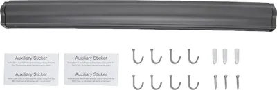 Produktbild von Wandmontierter Wäscheständer - Ausziehbarer Klapp-Wäschetrockner - 60 cm - Aluminiumlegierung - Mit Netz - Für Bad/Waschküche - Schwarz