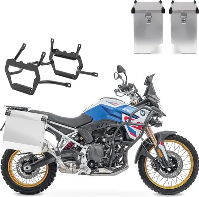 Immagine prodotto di Set valigia in alluminio + portavaligie per BMW F 900 GS 24-25 alluminio