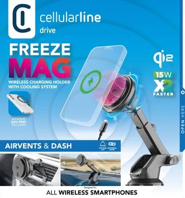 Produktbild von MagSafe In-Car Holder Freeze Mag Qi2 Black (61140)