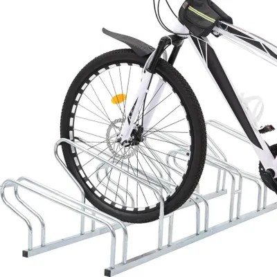 Obrázok produktu pre vidaXL Stojan na bicykle pre 6 bicyklov Voľne stojaci Pozinkovaná oceľ