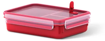 Zdjęcie produktu dla EMSA 517775, 1,2 l, Czerwony, Przezroczysty, Polipropylen (PP), Termoplastyczny elastomer, Niemcy, 163 mm, 225 mm