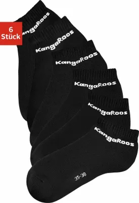 Produktbild von KangaROOS Sneakersocken 6 -teilig 6x schwarz Größe 39/42