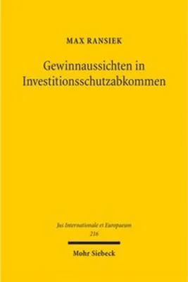 Obrázek produktu pro Gewinnaussichten in Investitionsschutzabkommen