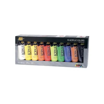 Obrázek produktu pro Kreul 84170 Sada akrylových barev 10 x 100 ml