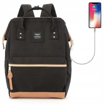 Produktbild von Himawari 123 Damen Rucksack Laptop 14,1 Zoll USB Schwarz