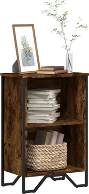Produktbild von "2026 Promotion" Bücherregal - Standregal - Aktenregal - Räuchereiche 50x31x74,5 cm - Holzwerkstoff - Wohnzimmerschrank CC30634