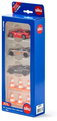 Zdjęcie produktu dla Siku Gift set race, Zestaw pojazdów i torów, 3 lat(a), Plastik, Metal, Wielobarwny
