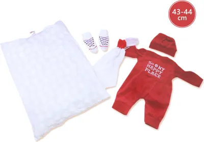 Produktbild von Lortens M844-54 Kleidung für Puppenbaby Neugeborene Größe 43-44 cm