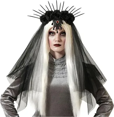 Produktbild von Atosa Gotisches Halloween-stirnband Silber  Silber One Size