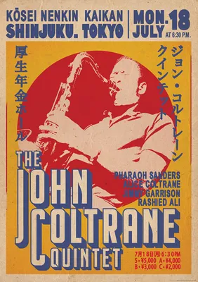 Obrázok produktu pre John Coltrane - Tokio - Plagát - 59x84 cm