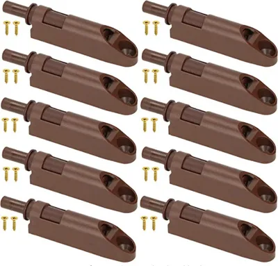 Obrázek produktu pro KOTARBAU® Sada 10 tlumičů nábytkových dvířek s hnědým adaptérem SoftClose pro nábytek