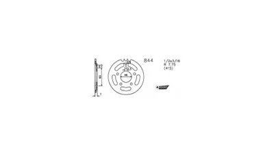 Produktbild von Esjot Kettenrad 415 32Z Stahl Schwarz