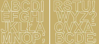 Immagine prodotto di Lettere adesive, 5 cm, oro opaco
