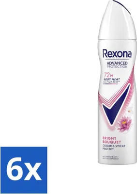 Produktbild von Rexona – Deodorant Spray – Advanced Protection Bright Bouquet – Langanhaltende Frische – 150 ml - Vorteilspack - 6 Stücke