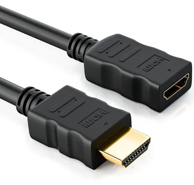 Produktbild von deleyCON 1m HDMI Verlängerung Kabel UHD 4K HDR 2160p ARC - Schwarz