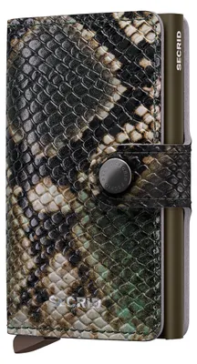 Obrázek produktu pro Peněženka Secrid Miniwallet Snake, zelená, rozměr 10,2 cm