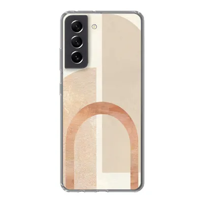 Produktbild von MuchoWow® Handyhülle Schutzhülle Hülle für Samsung Galaxy S21 FE Marmor - Muster - Rosa Silikon Softcase Handy Hülle - Mobiltelefonhülle